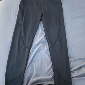 ZYIA Black Leggings with Asymmetrical Design